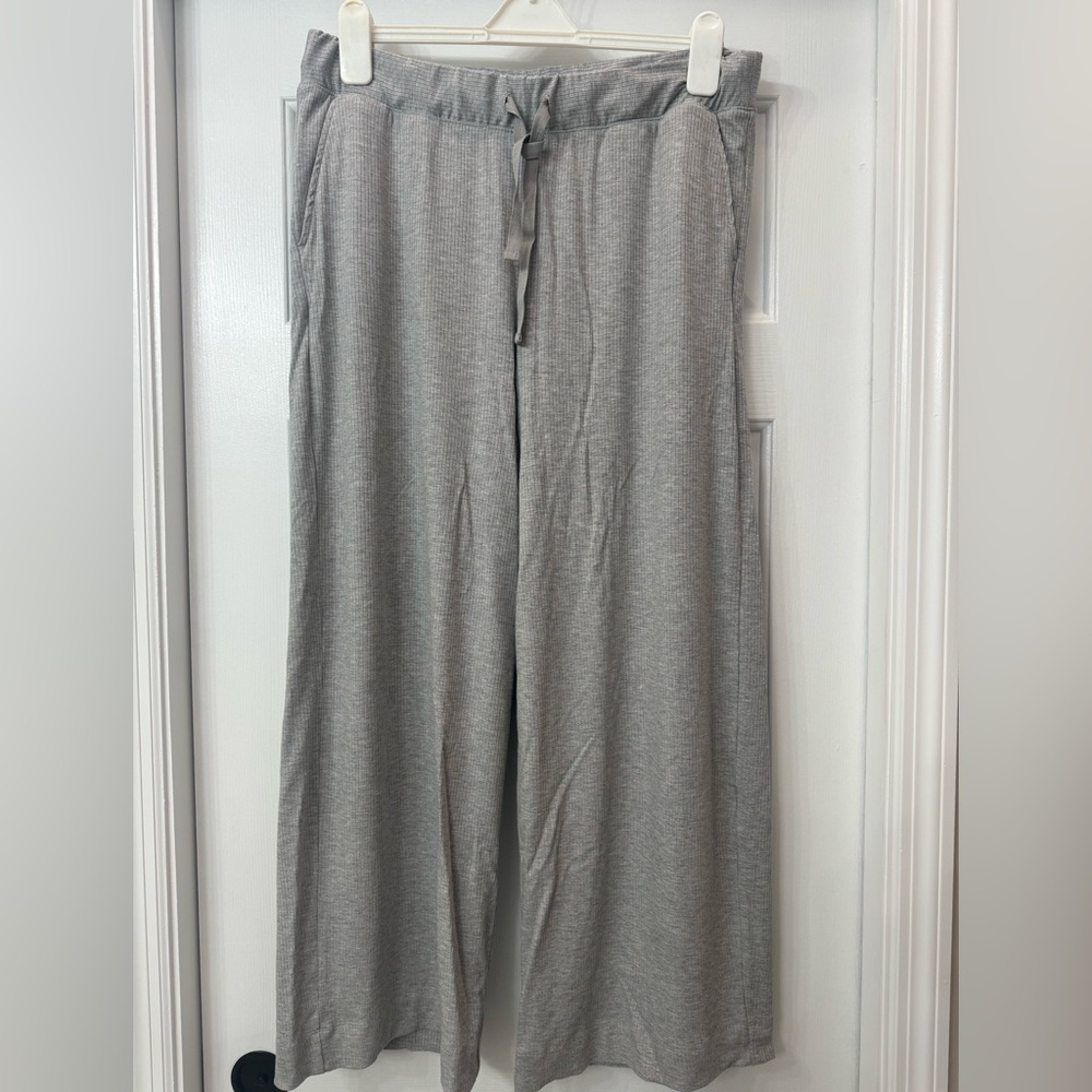 Wide Leg Lounge Pants - Gray